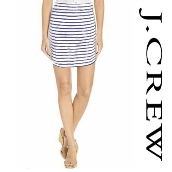 J. Crew Striped No. 2 Pencil Skirt - Picture 1 of 8